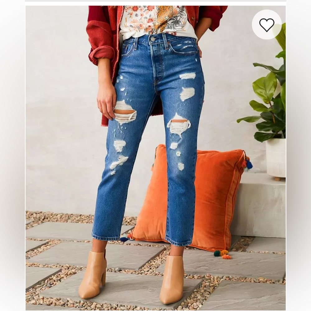 Levi’s 501 High Rise Original Cropped Jean
